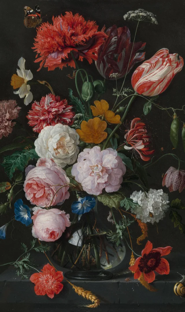 Still Life with Flowers in a Glass Vase
