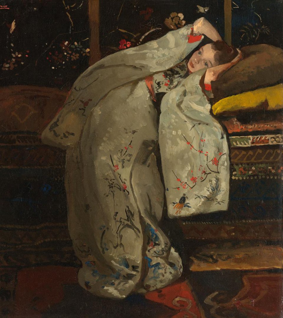 Girl in a White Kimono