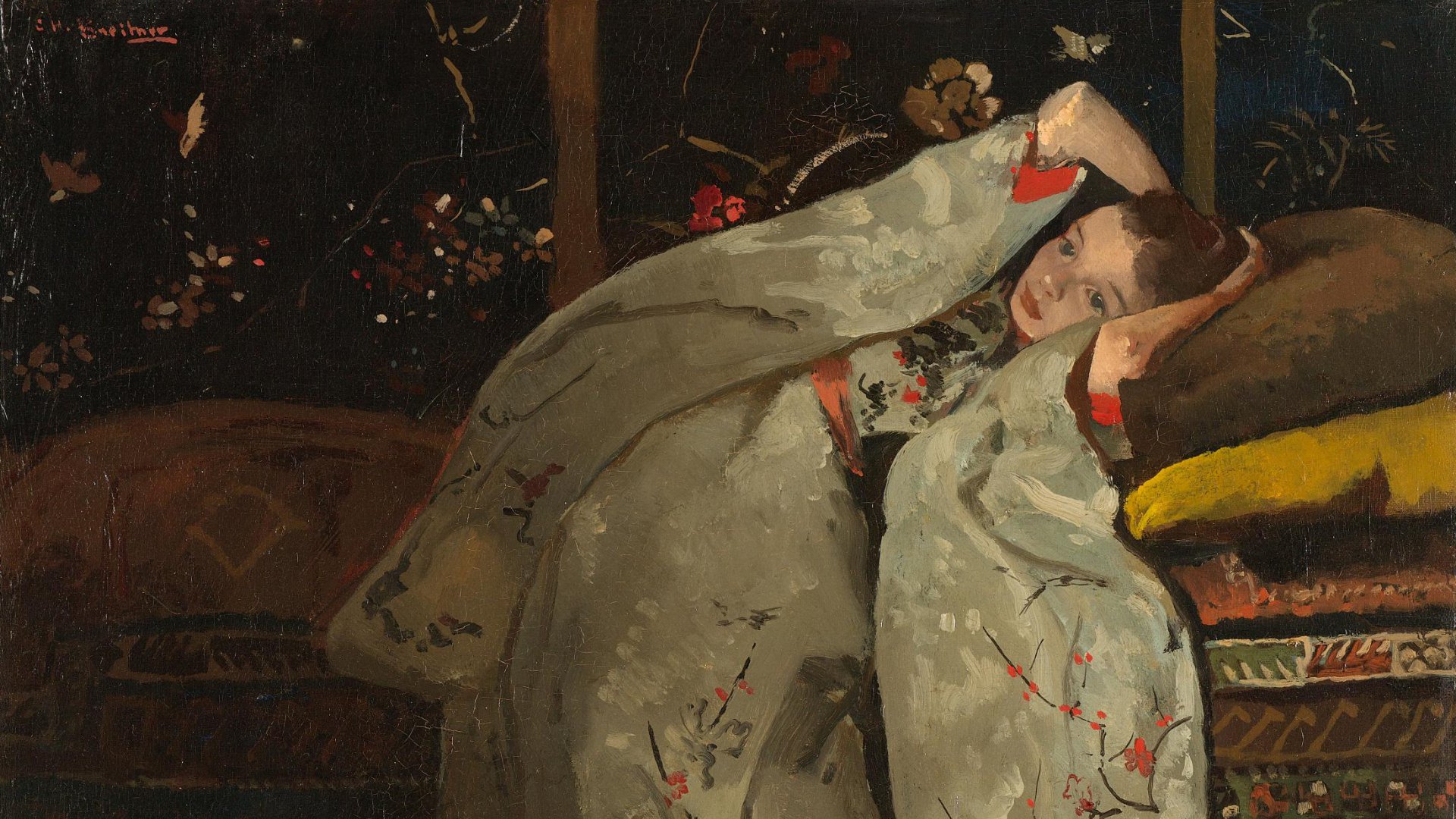 Girl in a White Kimono