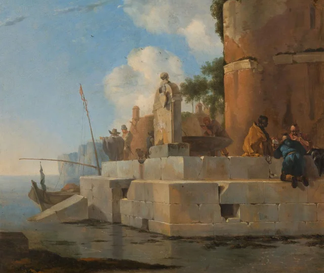 A Coastal Ruin in Italy