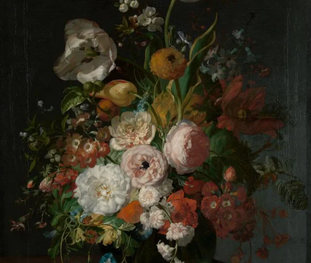 Still Life with Flowers in a Glass Vase